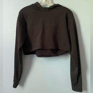 Lululemon French terry crop hoodie